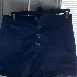 Worn once. Navy blue, sailor shorts